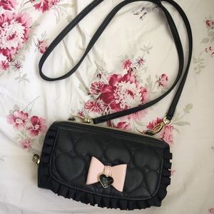 BETSEY JOHNSON BLACK PURSE